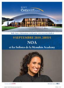 Lire la suite à propos de l’article Noa et les Solistes de la Menuhin Academy au Rosey Concert Hall, 9 septembre