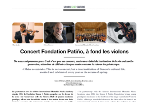 Lire la suite à propos de l’article [PRESSE] Concert Fondation Patiño, à fond les violons, Côte Magazine