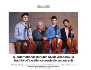 Read more about the article [PRESS] Cote Magazine 12/21, A l’IMMA, la tradition d’excellence musicale se poursuit