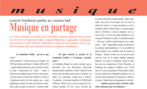 Read more about the article [PRESS] Scènes Magazine, March 2022