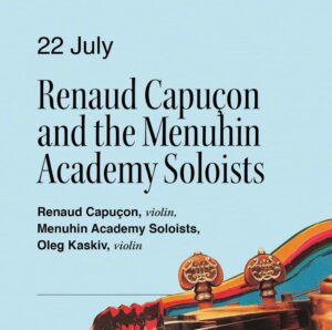 Lire la suite à propos de l’article Festival Pietrasanta in concerto, Renaud Capuçon et les Solistes de la Menuhin Academy, 22 juillet 2022