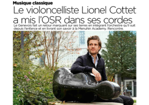 Lire la suite à propos de l’article [PRESSE] Lionel Cottet nommé professeur de violoncelle à l’Académie, aux côtés de Clemens Hagen
