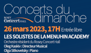 Read more about the article Sunday concert, March 26th, 2023
