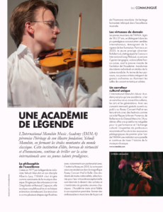 Read more about the article [PRESS] ELLE, Une Académie de légende